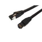 Microconnect MC-SFTP803S networking cable Black 3 m Cat8.1 S/FTP (S-STP)