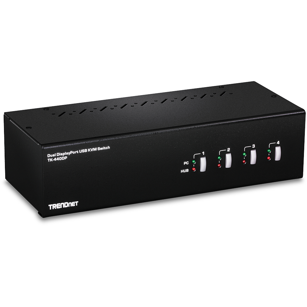 Image of Trendnet TK-440DP KVM switch Black, Silver