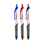 Genie 40004 ballpoint pen Black, Blue, Red Clip-on retractable ballpoint pen 12 pc(s)