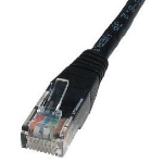 Cables Direct 1.5m CAT5e UTP networking cable Black