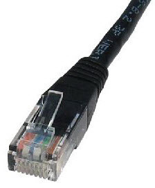Cables Direct 1.5m CAT5e UTP networking cable Black