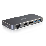 C2G USB-CÂ® 7-in-1 Dual Display MST Docking Station with HDMIÂ®, DisplayPortâ„¢, VGA and Power Delivery up to 100W - 4K 30Hz