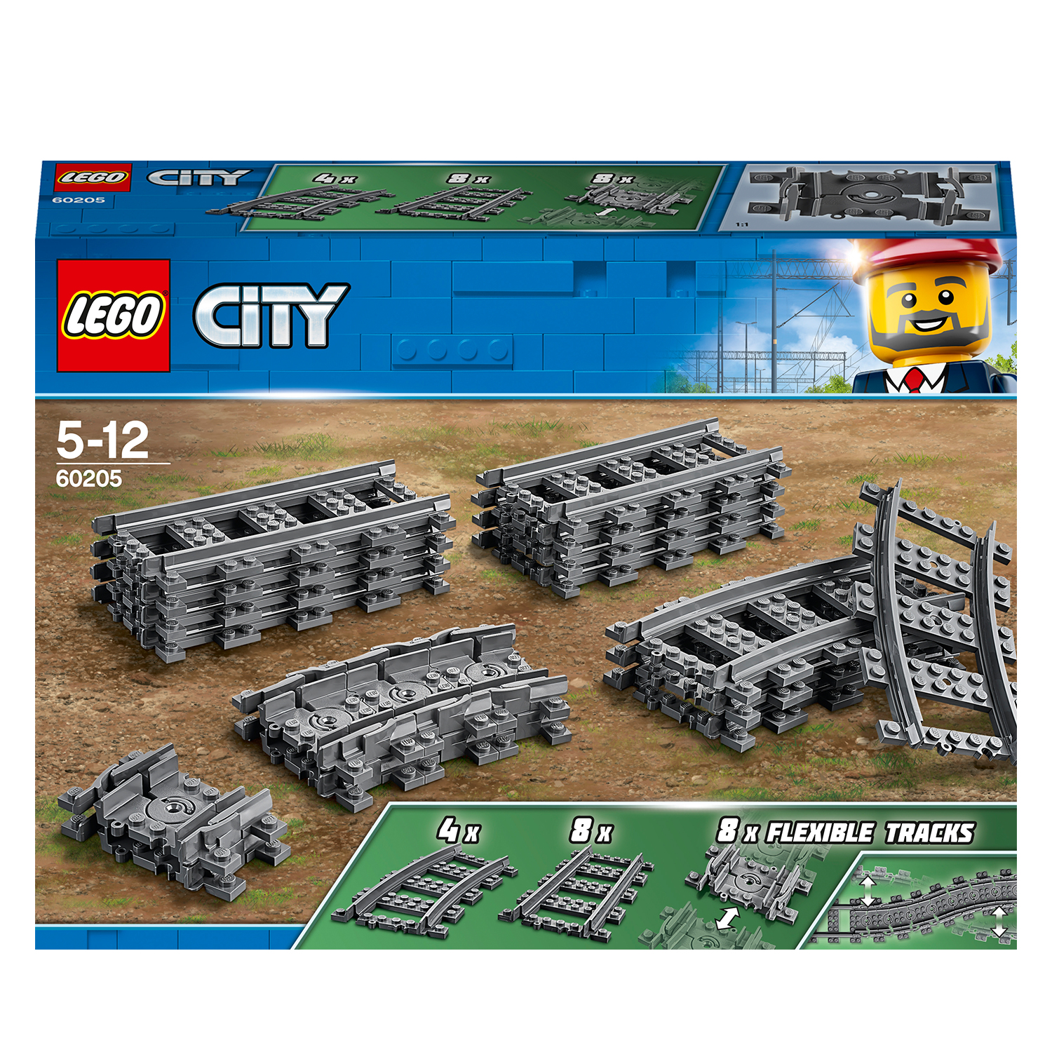 Image of LEGO City Schienen 60205