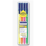 Staedtler 362 SB4 marker 4 pc(s) Green, Orange, Pink, Yellow