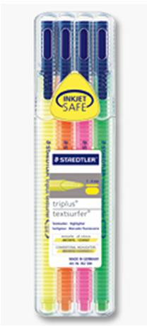 Image of Staedtler 362 SB4 marker 4 pc(s) Green, Orange, Pink, Yellow