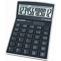 Aurora Black 12-Digit Semi-Desk Calculator (Enables profit and sales Calculations) DT910P