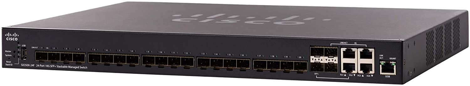 Cisco SX350X-24F-K9-NA 1U Network Switch