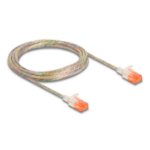 DeLOCK RJ45 Network Cable Cat.6A U/UTP Slim 3 m transparent