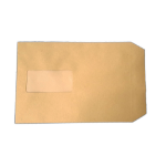 CTS Wholesale C5 Envelopes Window Self Seal 90gsm Manilla (Pack of 500)