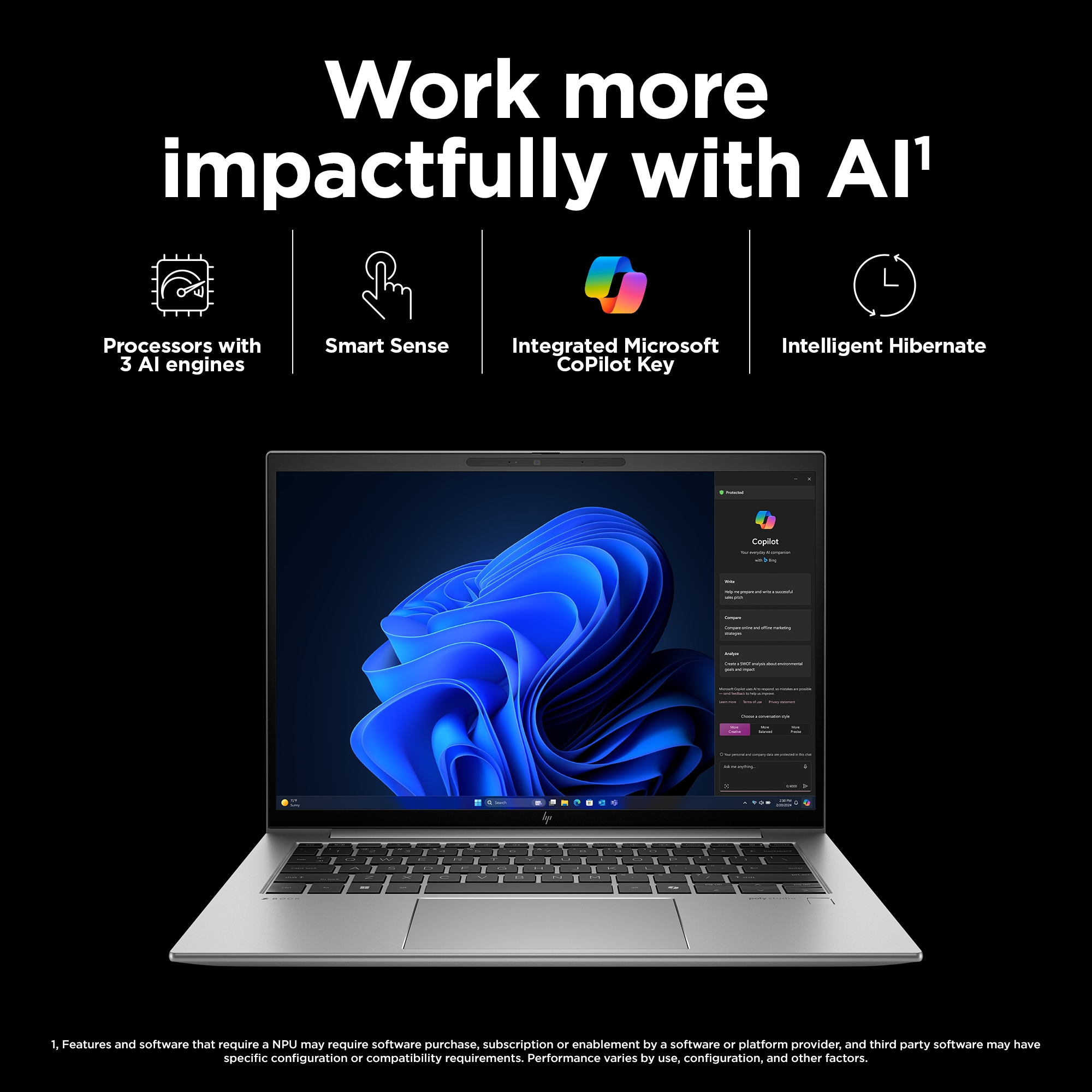 HP ZBook Firefly G11 Intel Core Ultra 7 155H Mobile workstation 40.6 cm (16") WUXGA 32 GB DDR5-SDRAM 1 TB SSD NVIDIA RTX A500 Wi-Fi 6E (802.11ax) Windows 11 Pro Silver