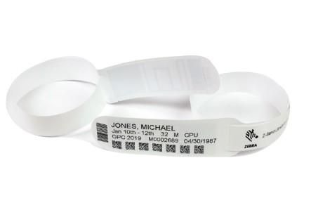 Image of Zebra Wristband, Polypropylene, 30x362mm, Direct Thermal, Z-BAND...