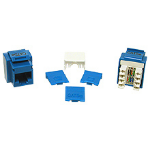 C2G Cat5E RJ45 Keystone Jack Blue