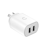 Cygnett Power Plus 12W Dual USB-A Port Wall Charger, White