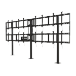 Peerless DS-S555-4X2 multimedia cart/stand Black Multimedia stand