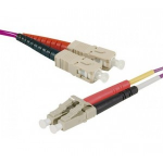 Hypertec 393174-HY InfiniBand/fibre optic cable 0.5 m SC LC OM4 Pink