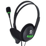 BRobotix 651428 audífono y auriculare Auriculares Alámbrico Diadema Oficina/Centro de llamadas Negro