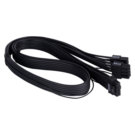 Image of Silverstone PP14-EPS power cable Black 2 x EPS 8-pin