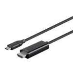 Monoprice 24442 video cable adapter 2.7 m USB Type-C HDMI Black