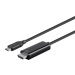 Monoprice 24442 video cable adapter 106.3" (2.7 m) USB Type-C HDMI Black