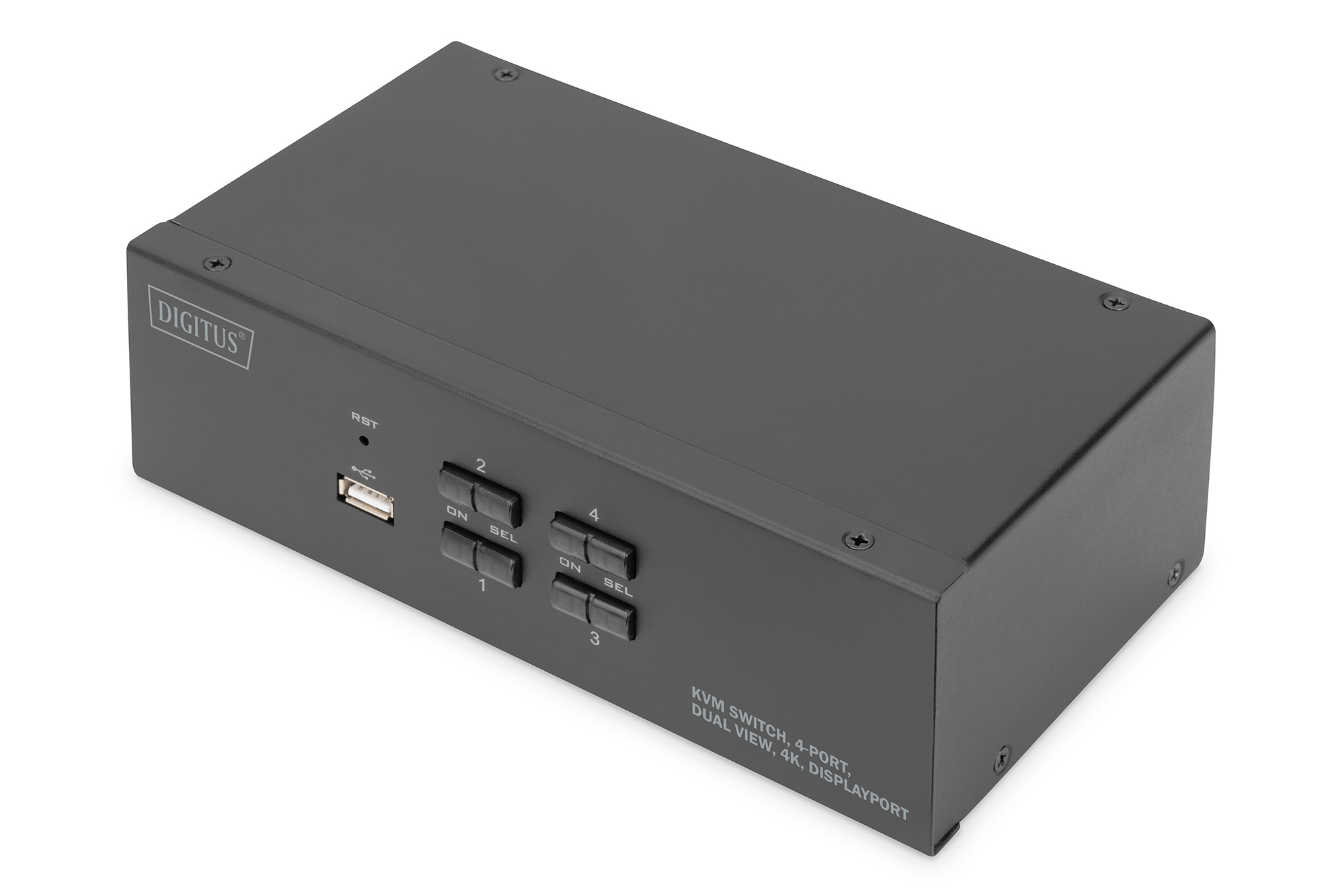 Digitus KVM Switch. 4 Port. Dual Display. 4K. DisplayPort®