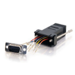 C2G RJ45/DB9M Black