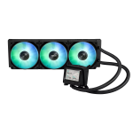 ASUS AYW Gaming LC 360 ARGB LCD all-in-one CPU liquid cooler with advanced cooling performance vivid 2.4 IPS screen pre-installed ARGB fans and Aura lighting.