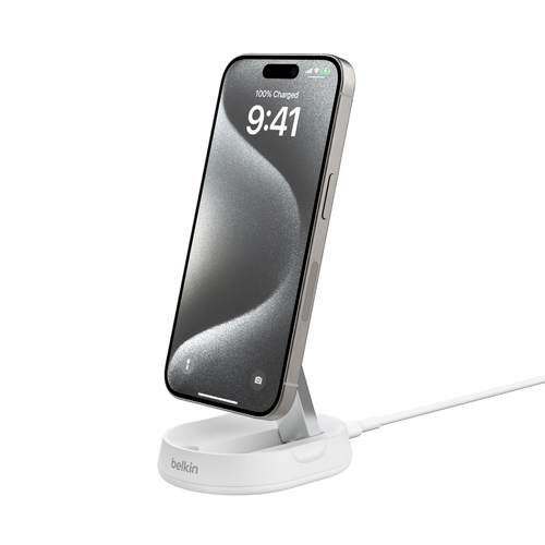 Photos - Charger Belkin BoostCharge Pro Smartphone White AC Wireless charging Fast char WIA 