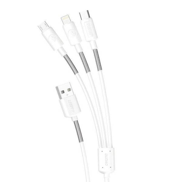 Image of DUDAO L8s Upgrade 3in1 USB cable 1.2 m USB A USB C/Micro...
