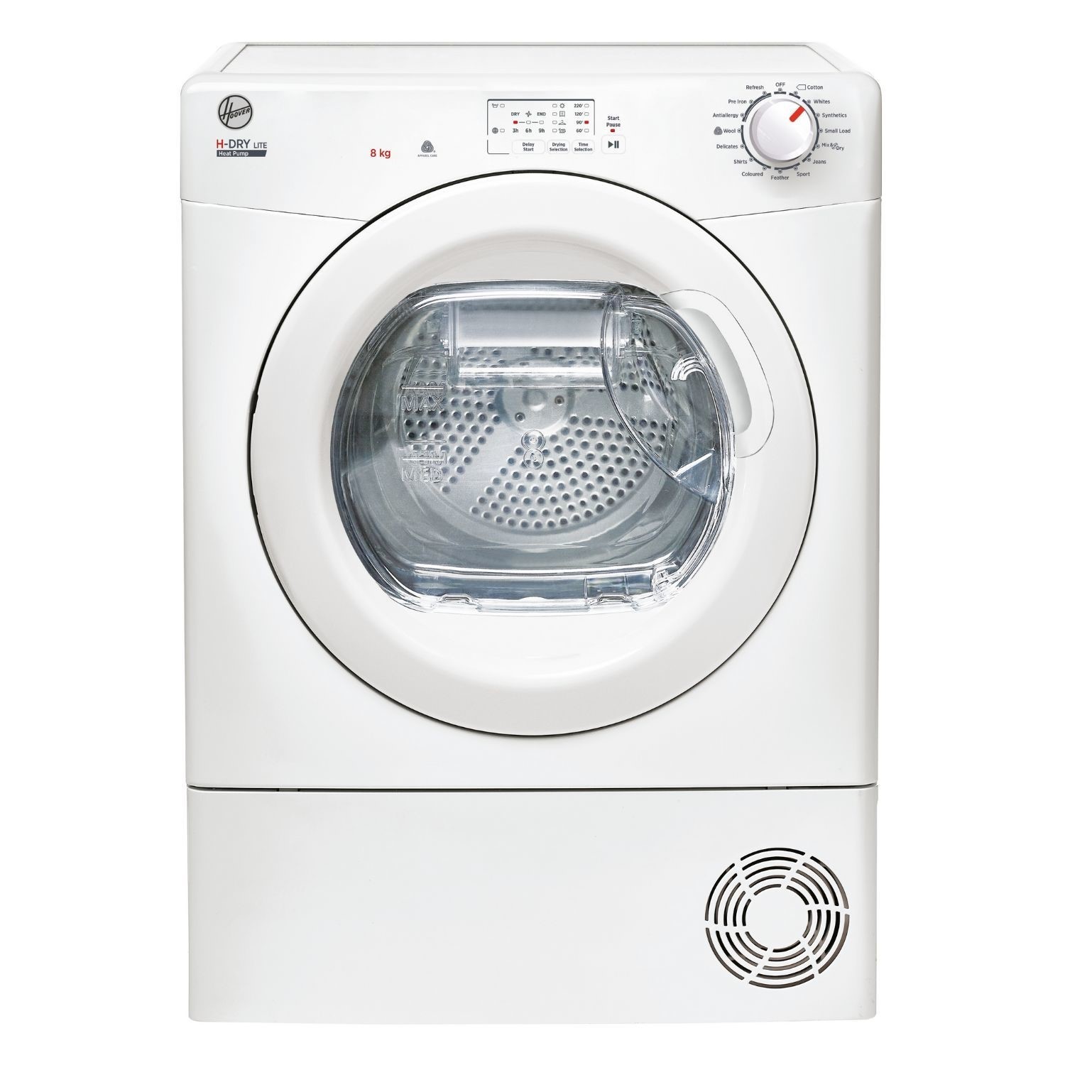 Hoover H-Dry Lite 8kg Heat Pump Tumble Dryer - White