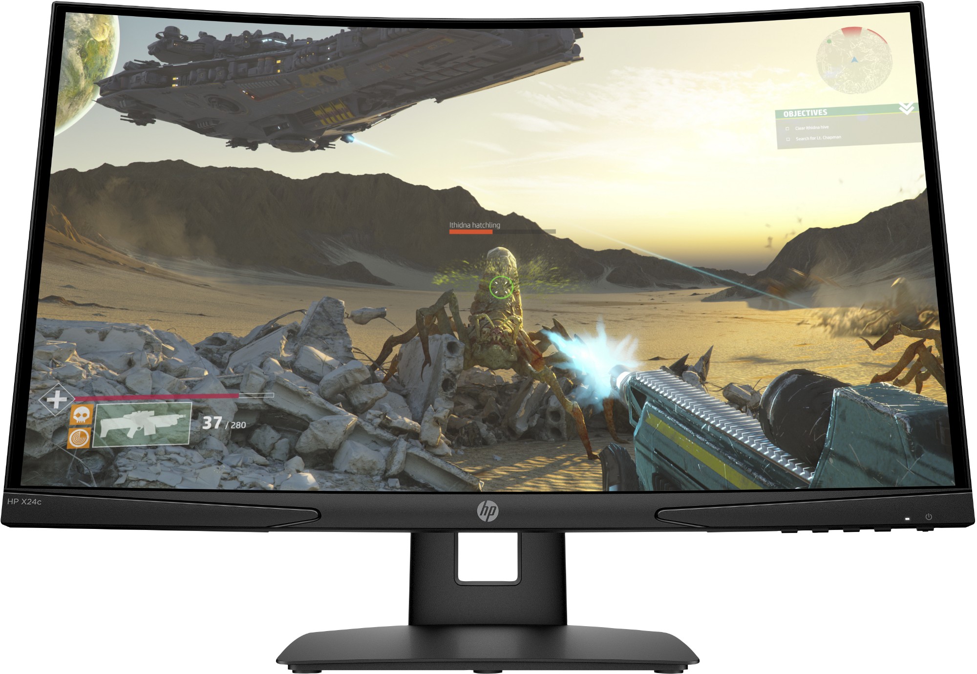 HP X24c computer monitor 59.9 cm (23.6") 1920 x 1080 pixels Full HD LED Black