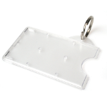Digital ID Enclosed Rigid Holders With Key Ring Attachment - Pack of 100 ** soon to be discontinued **