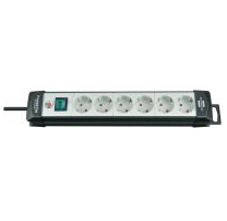 Image of Brennenstuhl 1951560101 power extension 5 m 6 AC outlet(s) Black, Grey