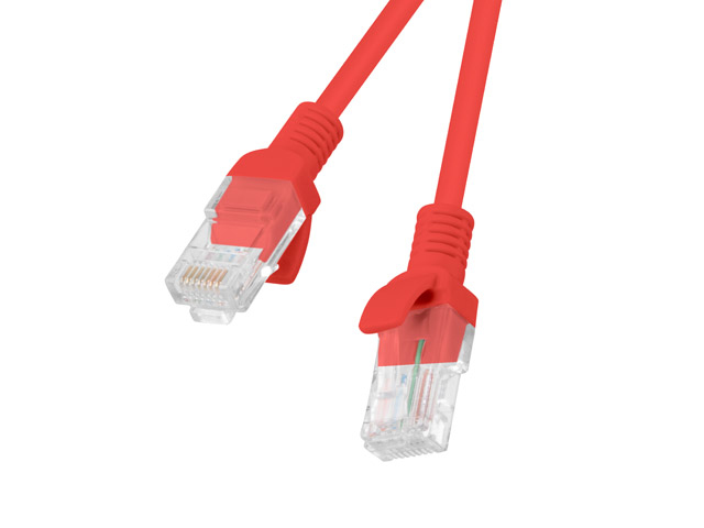 Lanberg PCU6-10CC-0050-R networking cable Red 0.5 m Cat6 U/UTP (UTP)