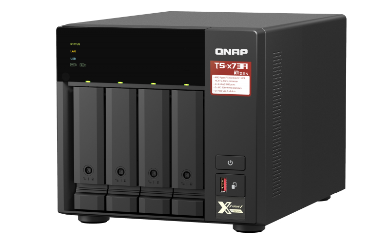 QNAP TS-473A NAS Tower Ethernet LAN Black V1500B