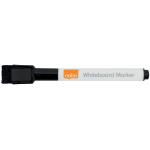 Nobo Mini Whiteboard Pen With Magnetic Eraser Cap 6 Pack Black