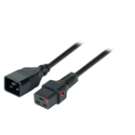 EFB Elektronik EK607SW.1 electriciteitssnoer Zwart 1 m C20 stekker C19 stekker