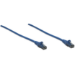 Intellinet Network Patch Cable, Cat6, 10m, Blue, CCA, U/UTP, PVC, RJ45, Gold Plated Contacts, Snagless, Booted, Lifetime Warranty