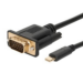 JLC Type C (Male) to VGA (Male) Cable – 1.8M - Black