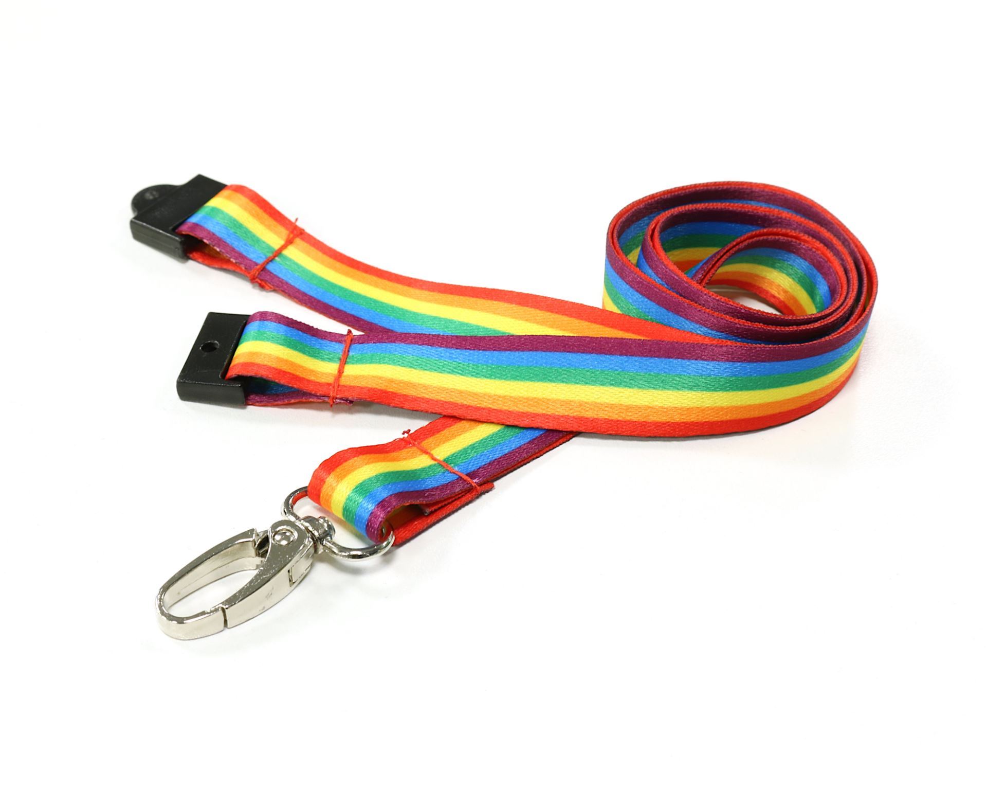 Image of Digital ID Recycled NHS Rainbow Lanyards with Metal Lobster Clip...