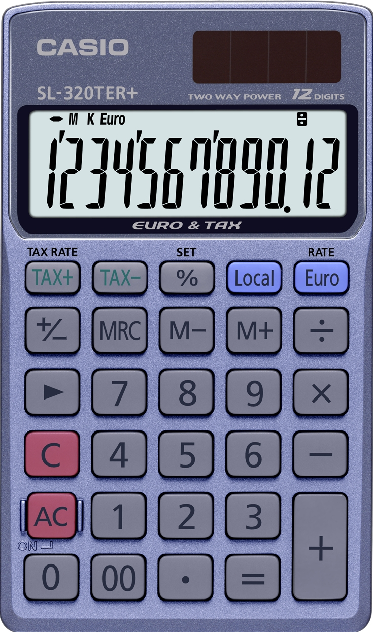 Image of Casio SL-320TER+ calculator Pocket Basic Blue