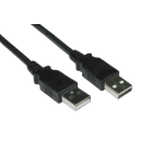 Cables Direct USB2-012K USB cable 2 m USB 2.0 USB A Black