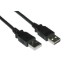 Cables Direct USB2-012K USB cable 2 m USB 2.0 USB A Black