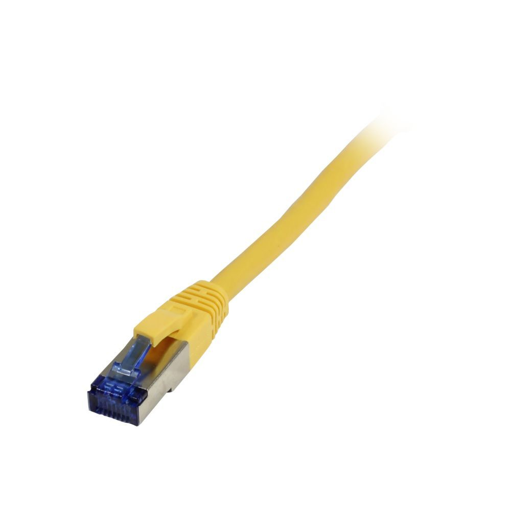 EU Product - Patchkabel RJ45 Cat6a 500Mhz gelb S-STP S/FTP TPE/LSZH Superflex AWG26 - Cable - Network thumbnail