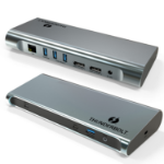 4XEM 4XUTD23 notebook dock/port replicator Wired Thunderbolt 3 Black, Gray
