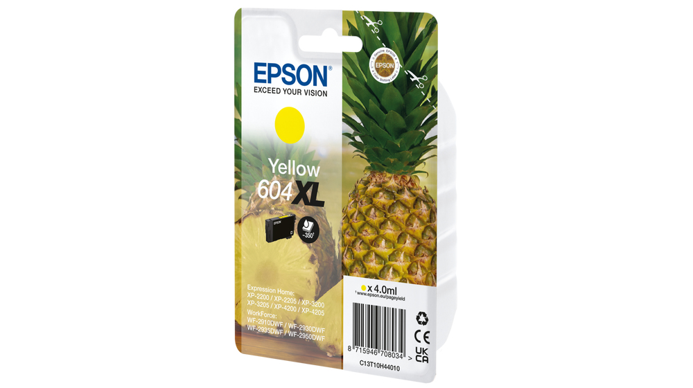 Epson C13T10H44010/604XL Ink cartridge yellow high-capacity, 350 pages 4ml for Epson XP-2200