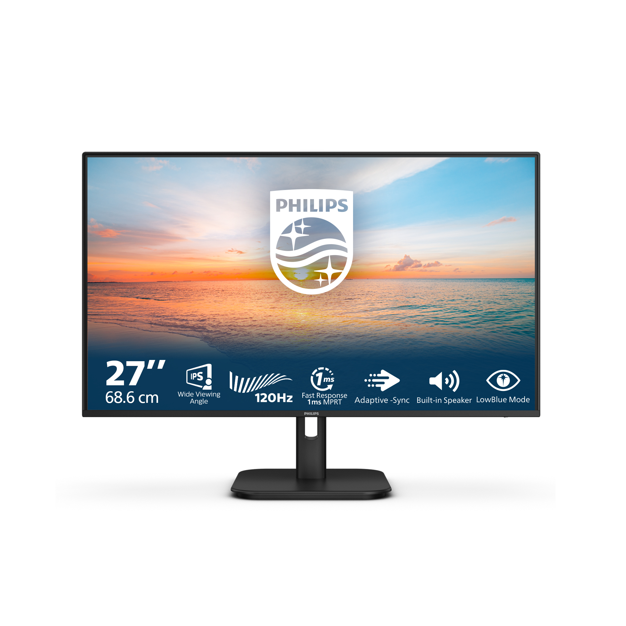Philips 27E1N1200A/00 computer monitor 68.6 cm (27") 1920 x 1080 pixels Full HD LCD Black