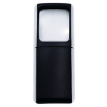 Wedo Rectangle with LED light magnifier 3x Black