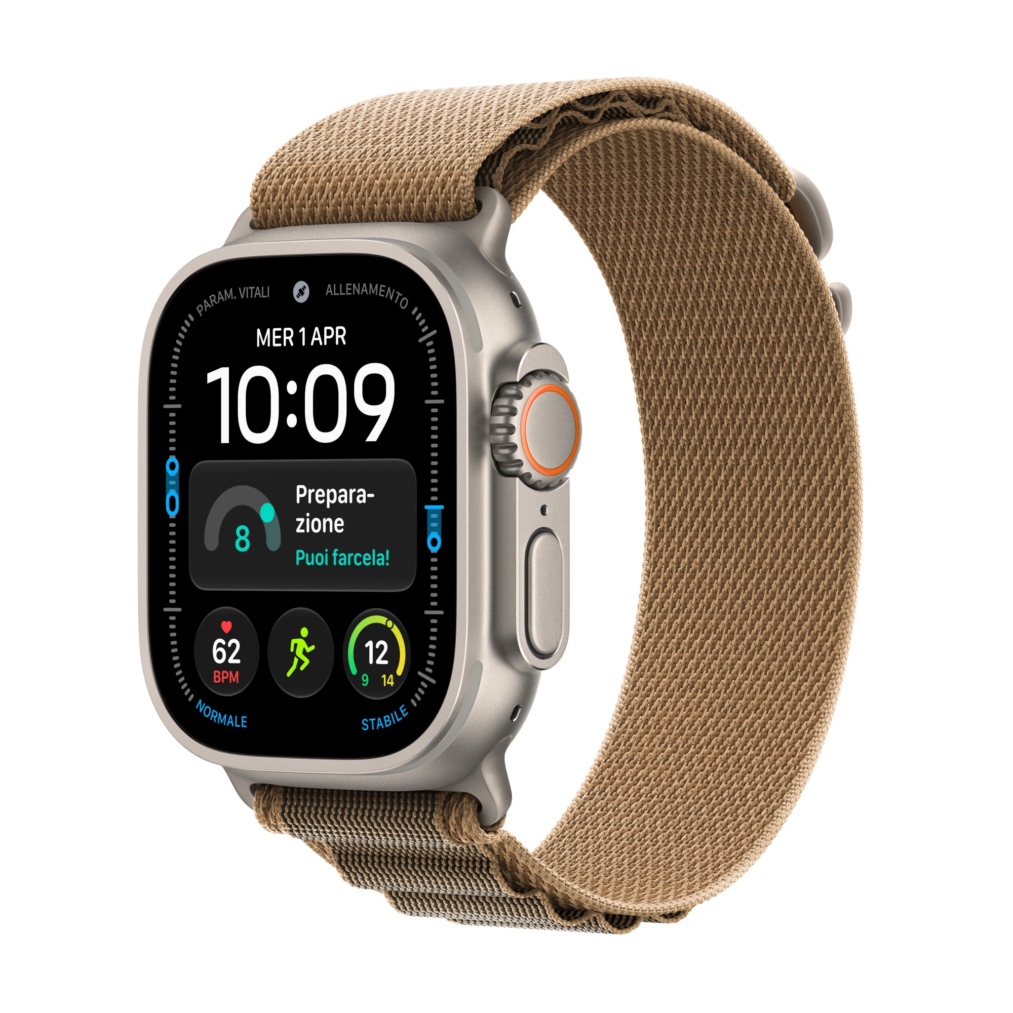 Apple Watch Ultra 4 GPS + Cellular 49mm Natural Titanium Case with Des