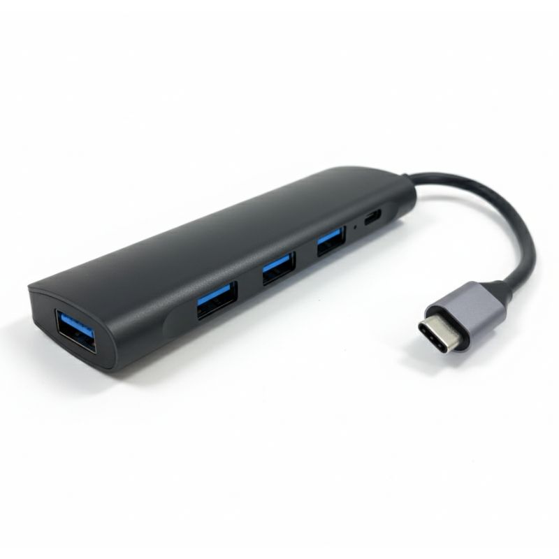 Image of FDL USB TYPE C TO 4 PORT USB A 3.0 HUB + 1 x USB-C WITH PD