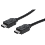 Manhattan HDMI 4K@30Hz Cable, 5m, Suitable for ALL 1080p/HD and Majority of 4K Uses (Check Your System 4K Specification to Be Sure), Black, High Speed, Lifetime Warranty, Equivalent to HDMM5M